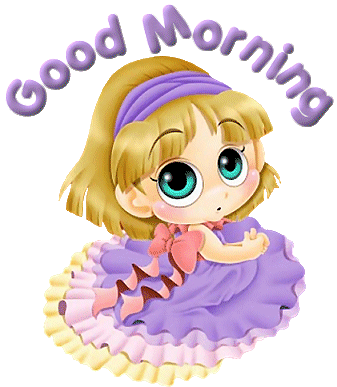 animated clipart free morning message