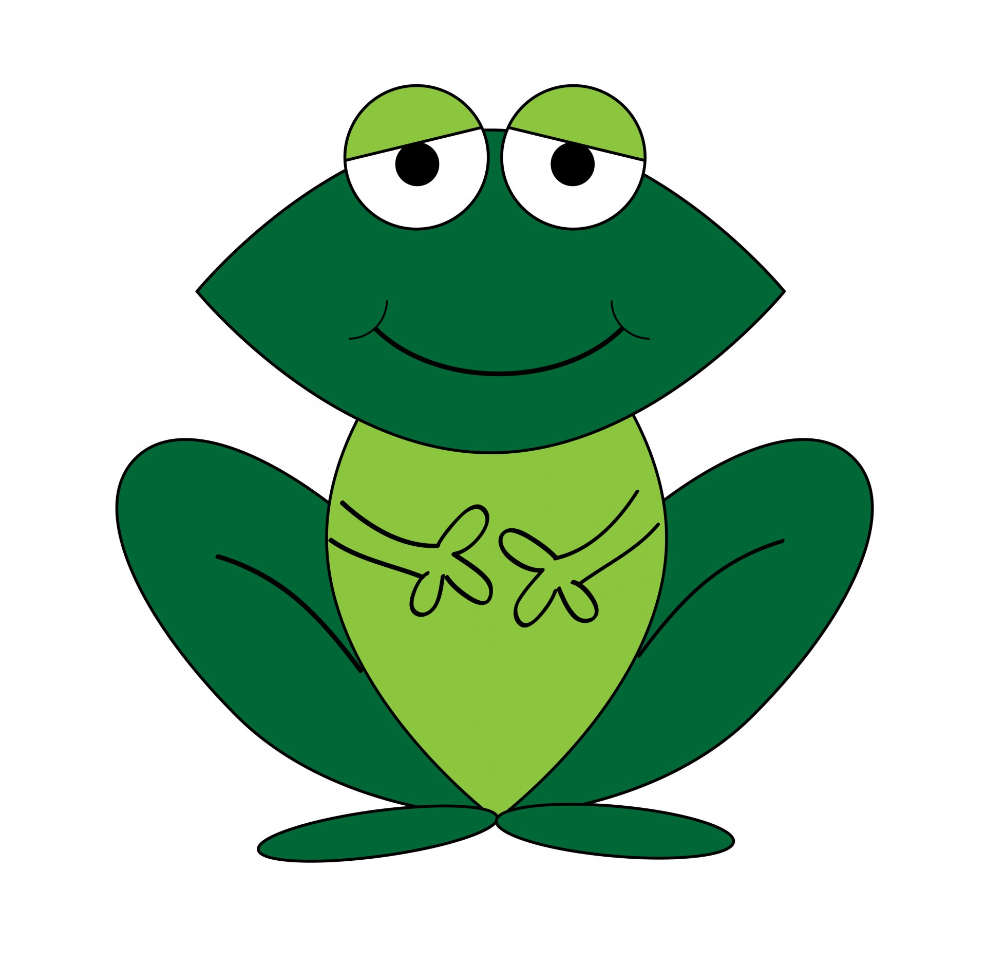 Frog cartoon clipart.