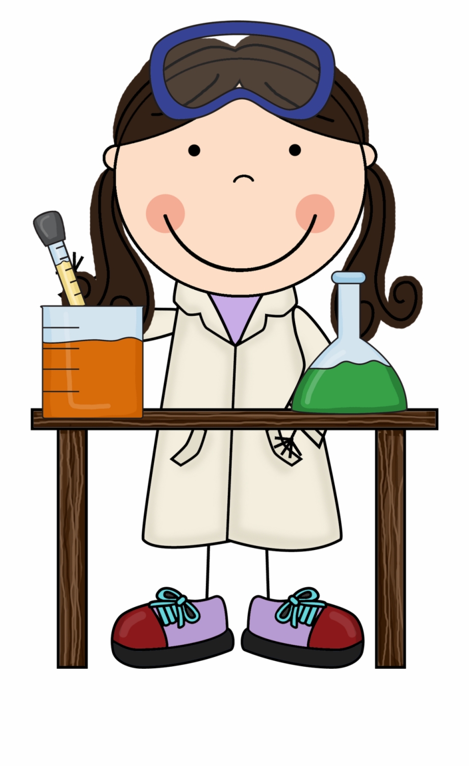 Animated scientist clipart.