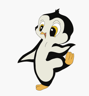 Awesome animated penguin.