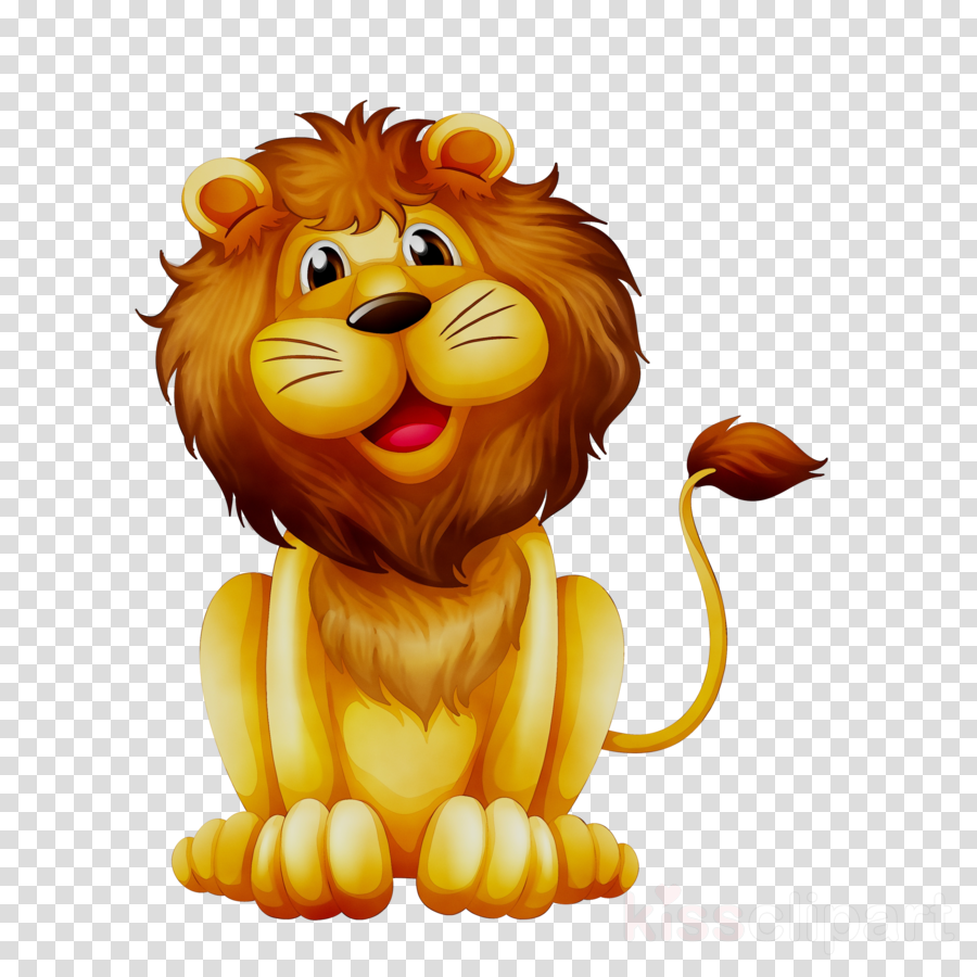 Lion cartoon clipart.