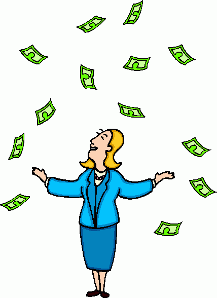 Raining Money Animated Clipart