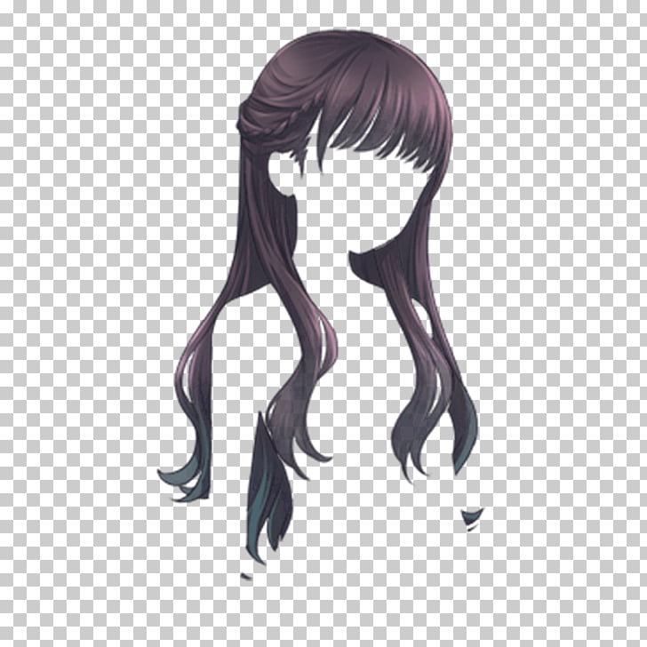 Hairstyle Drawing Anime Manga, Lavender simple girl hair