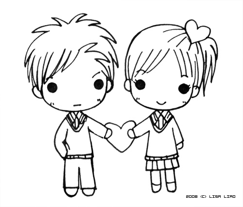 Cute Anime Love Chibi Drawing