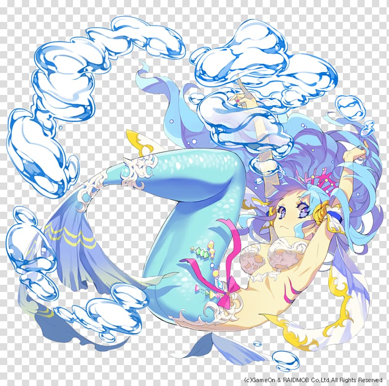 Mermaid Anime Model sheet Illustration, Mermaid Dress Up