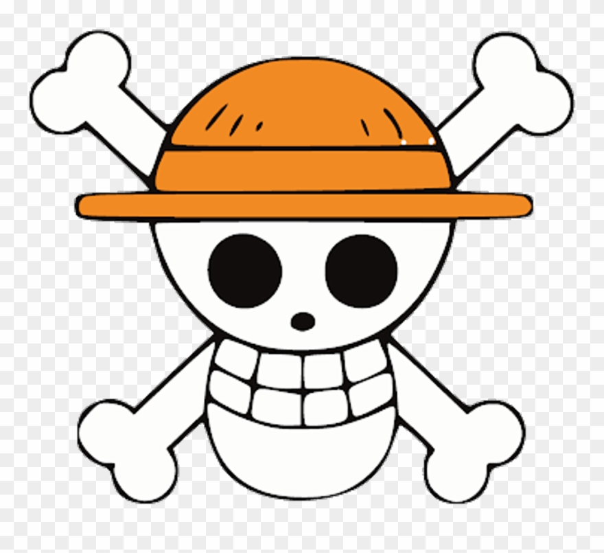 Onepiece Luffy Anime Pirate Pirata Logo Skull Caveira