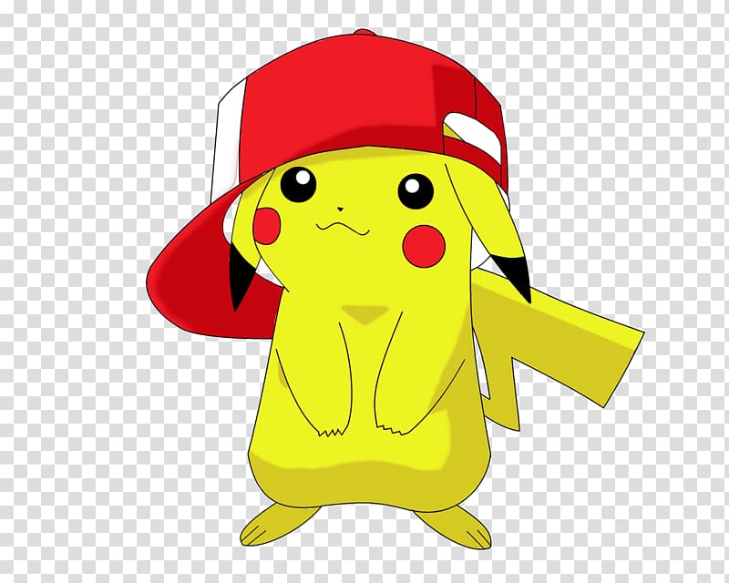 Pokemon Pikachu wearing red fitted cap illustration