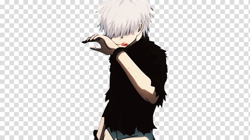 White haired anime character illustration, , Kaneki Ken