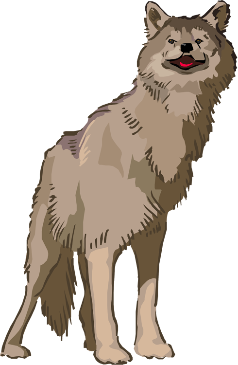 wolf clipart animated