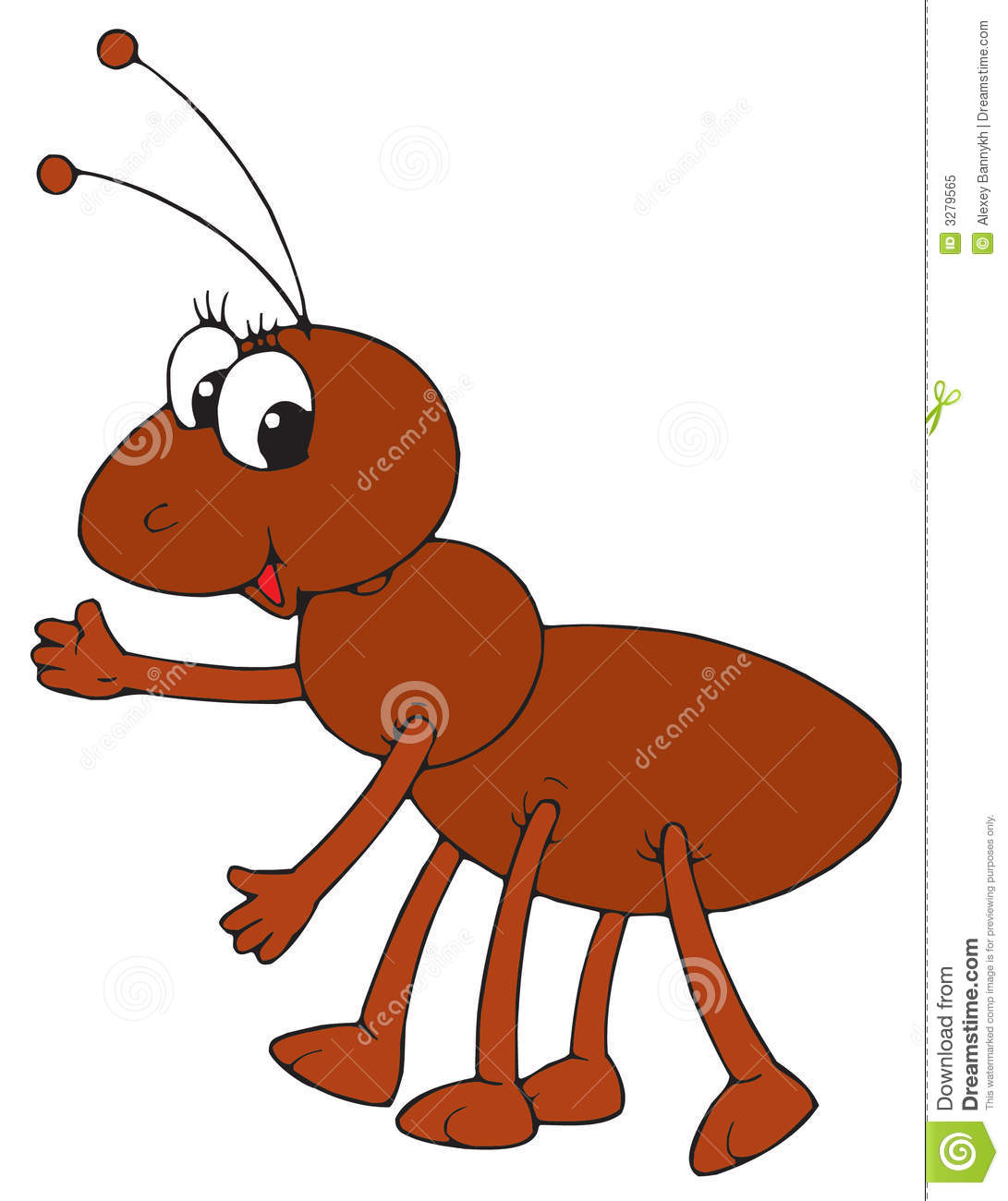 ant clipart brown
