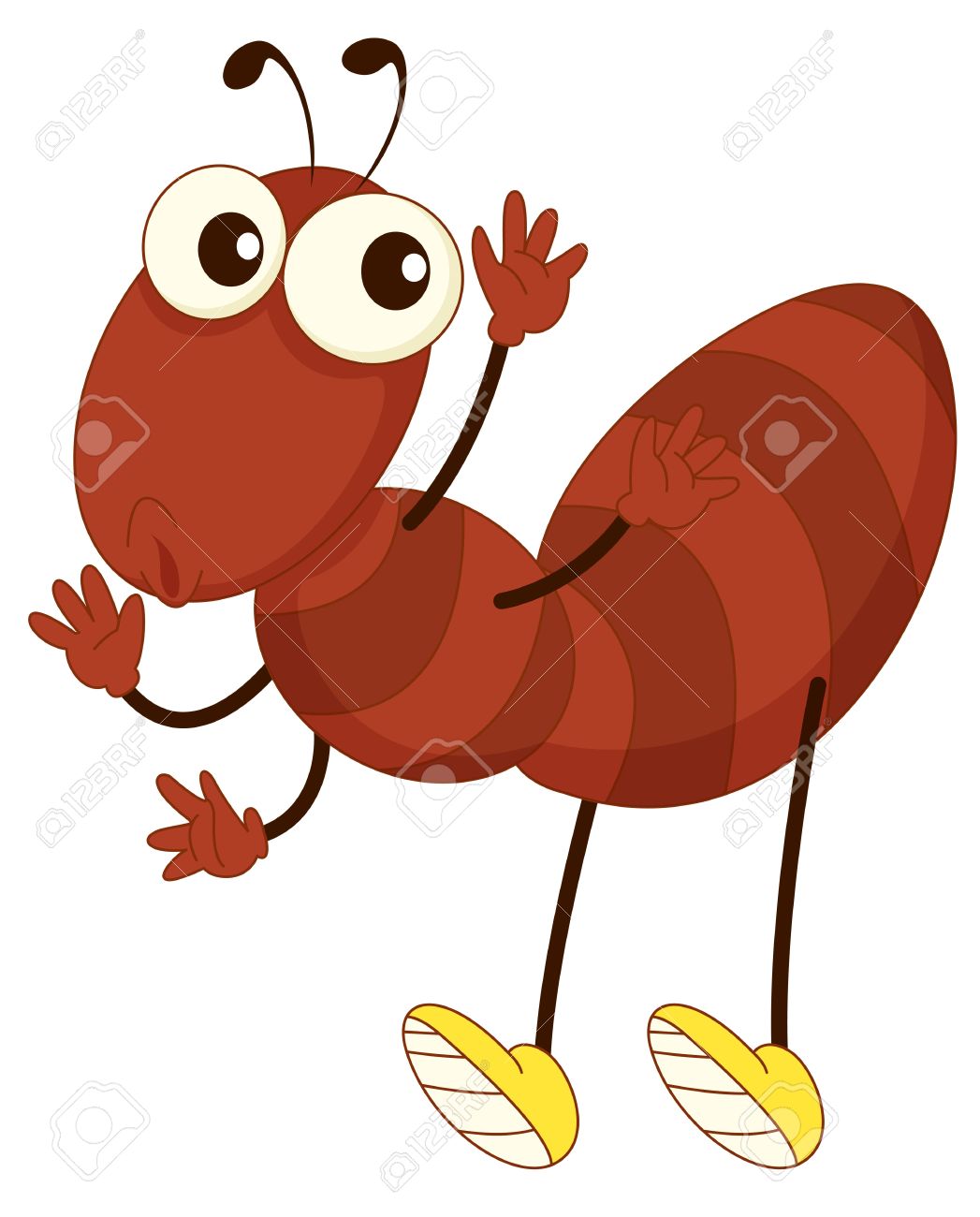 ant clipart brown