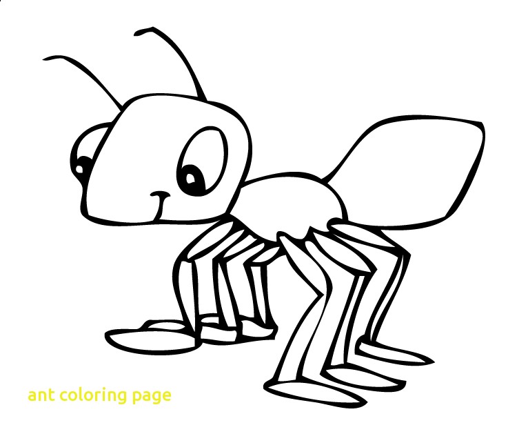 Ants clipart coloring.