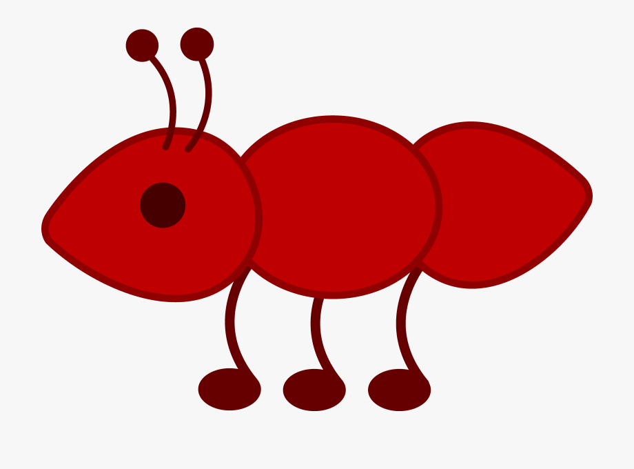 Ant clipart red.