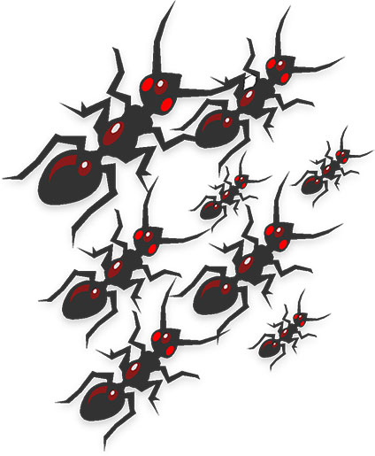 ant clipart fire