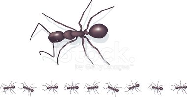 Marching ants stock.