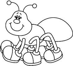 Ant clipart black and white