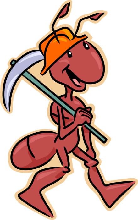 Construction Worker Ant with Pickaxe