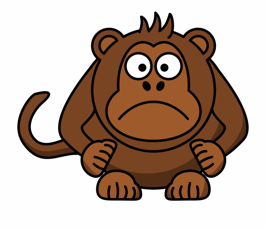 Gorilla clipart brown.