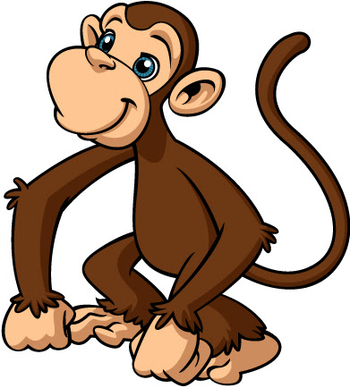 Monkey clipart pictures.