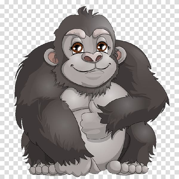 Western gorilla ape.