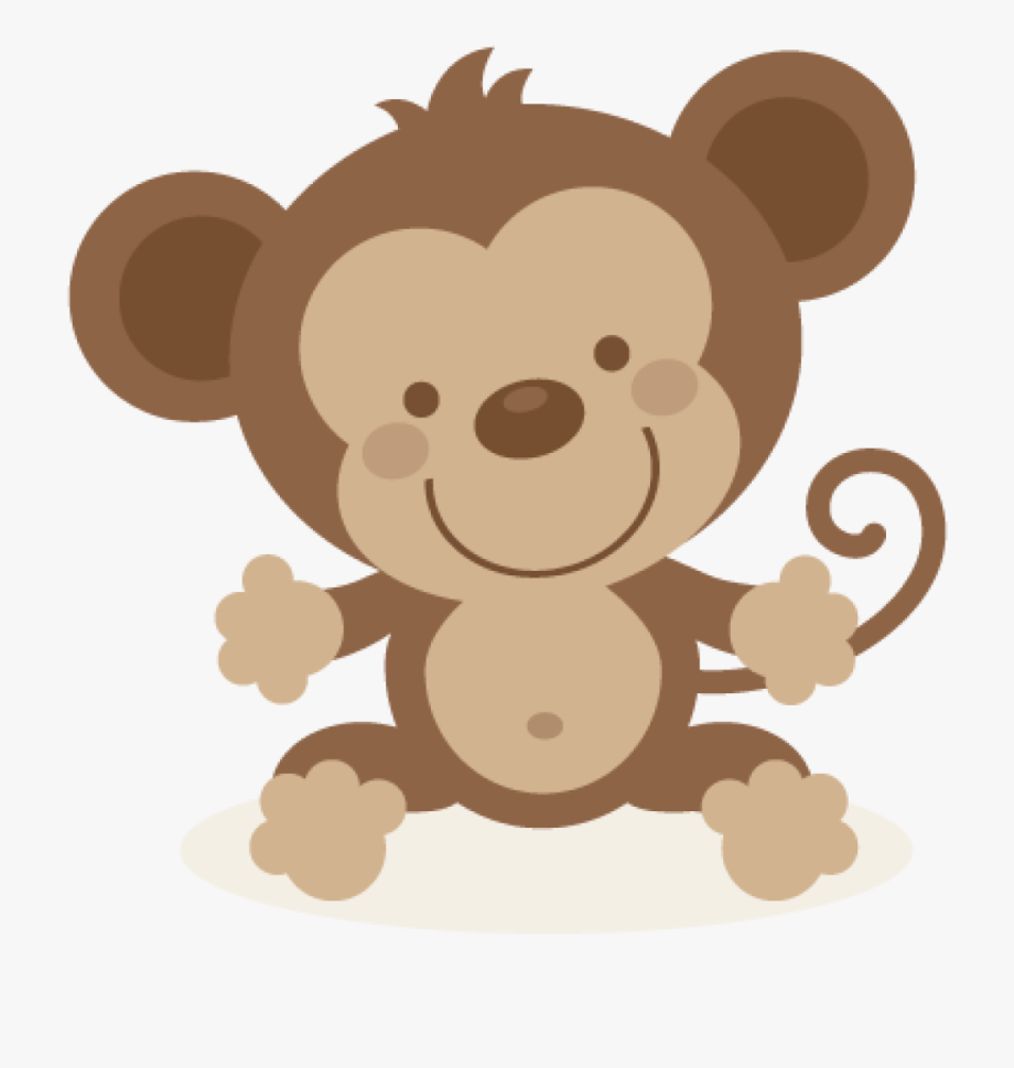Cute Monkey Clipart Cute Monkey Svg File And Clipart