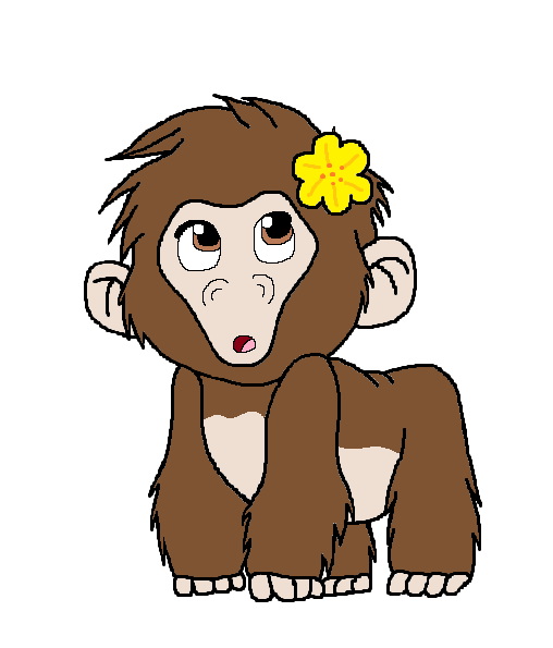 Ape clipart female.