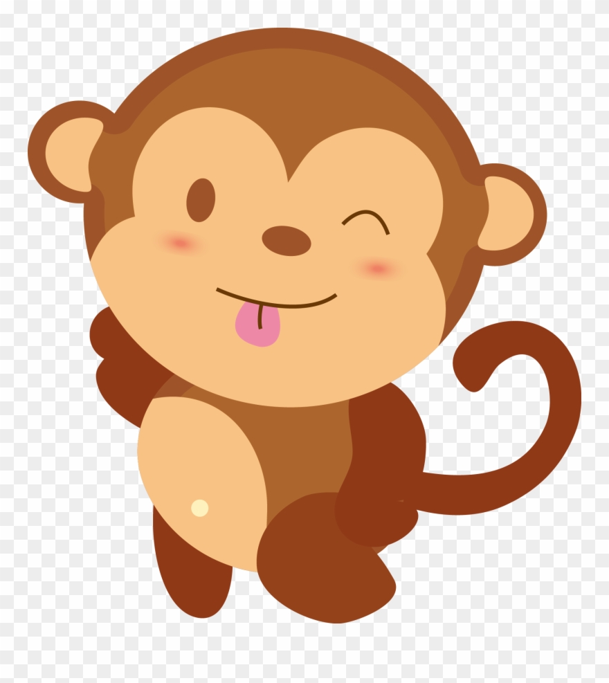 Clipart monkey baby.