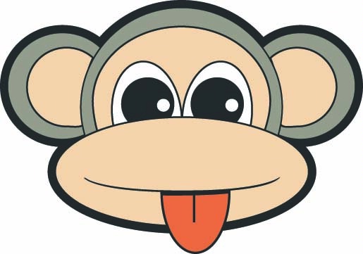 Free cartoon monkey.