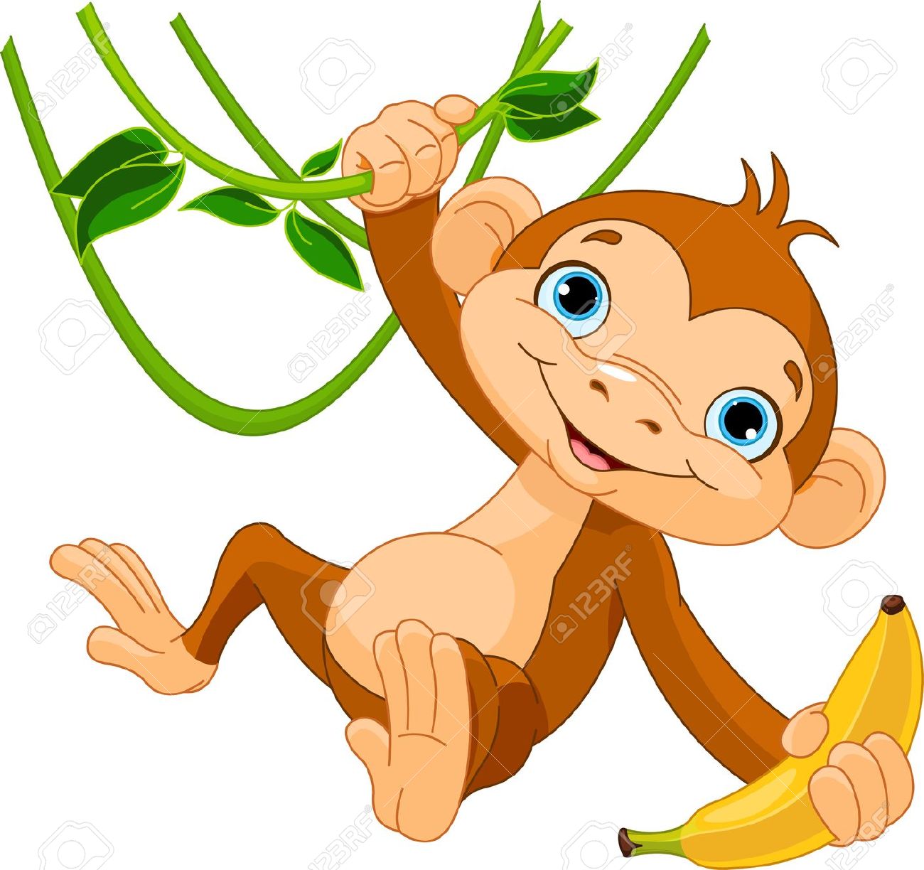 Baby jungle clipart.