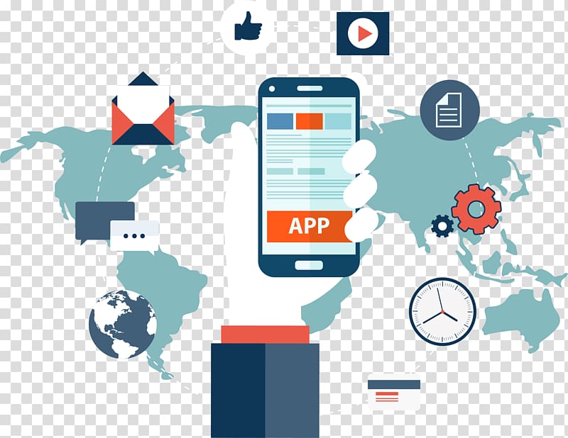 App logo illustration, Mobile app development Application