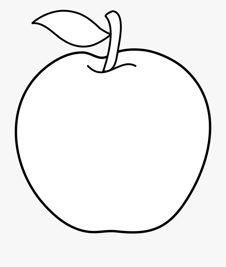 Apple Clipart Black And White