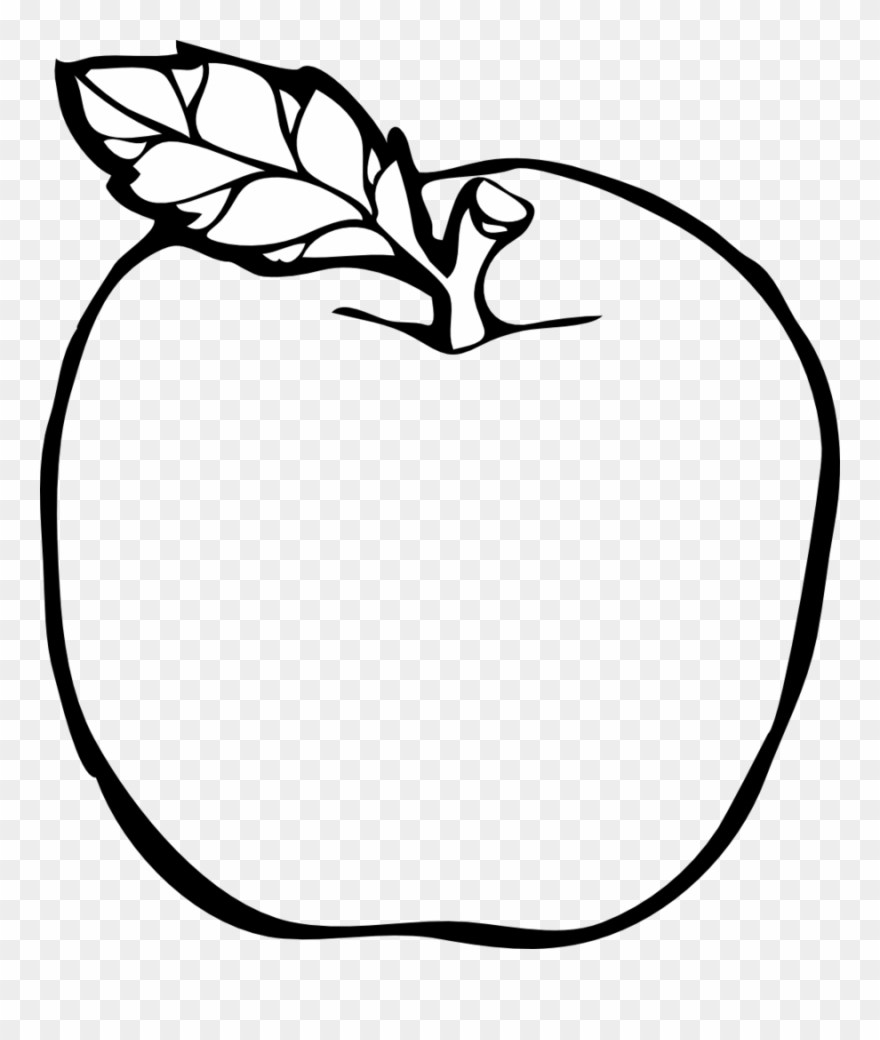 Apple colouring page.