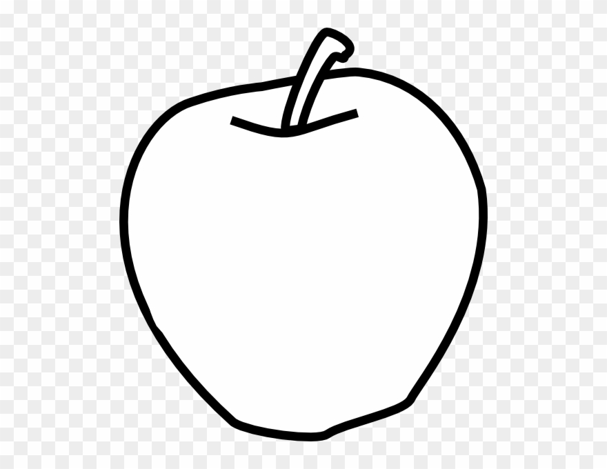 Clip Free Stock Apple Clipart Black And White