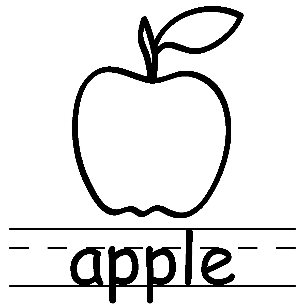 Apple black and white image of teacher clipart black and