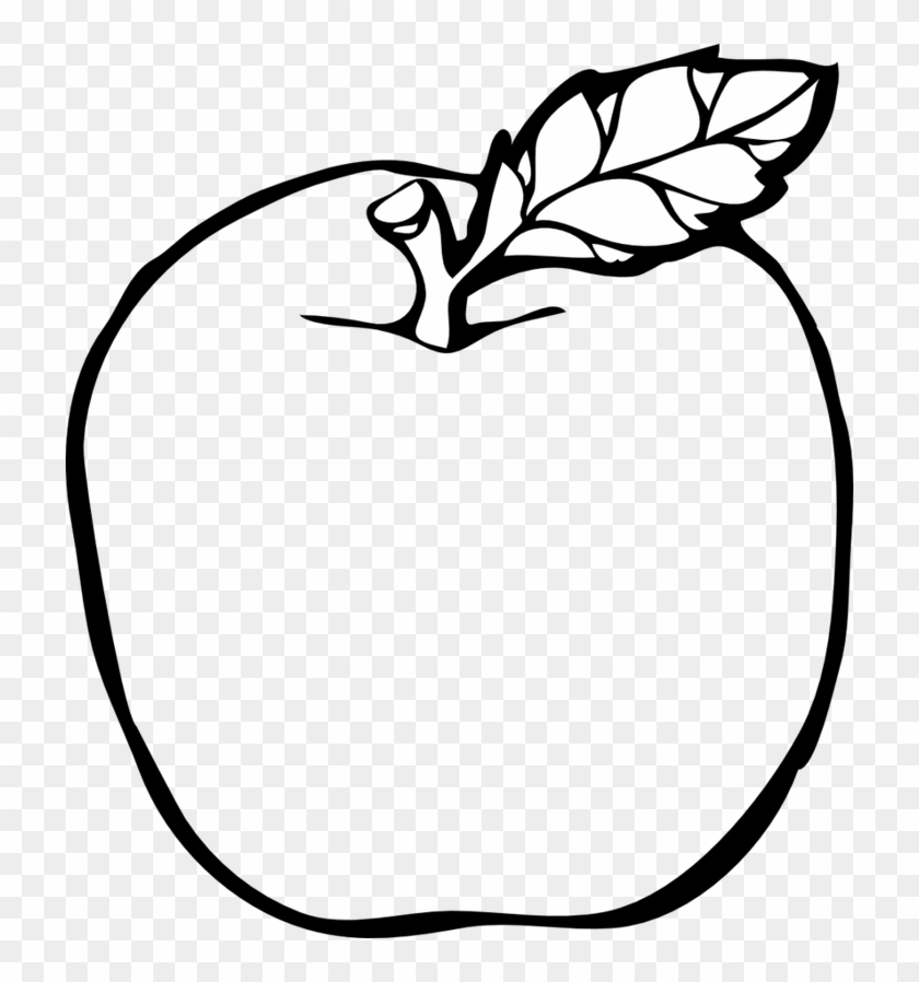 Drawn apple transparent.
