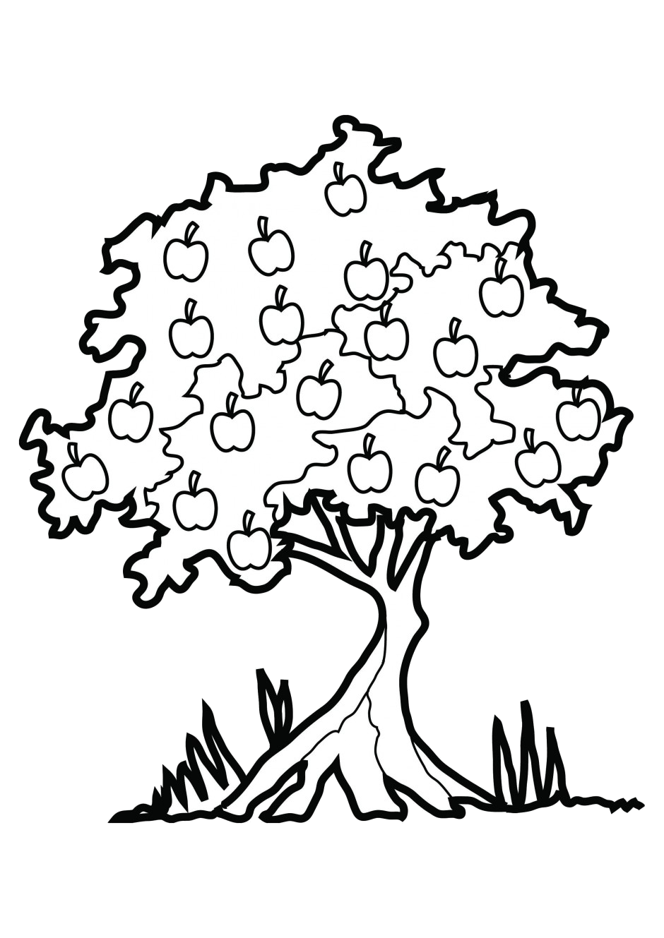 Apple Tree Great Clipart Black And White Family Of The Day