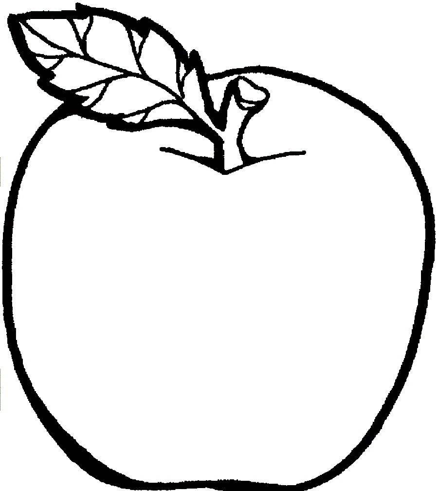 Apple coloring pages.