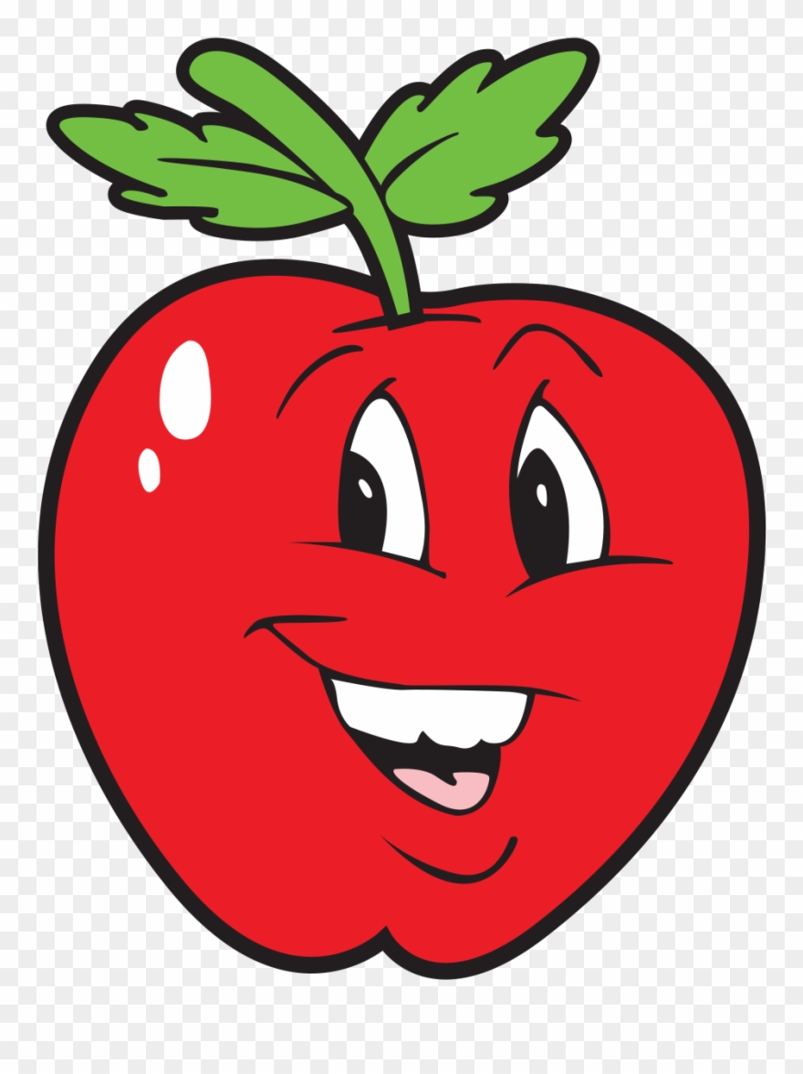 Happy Apple Oval Ornament Clipart