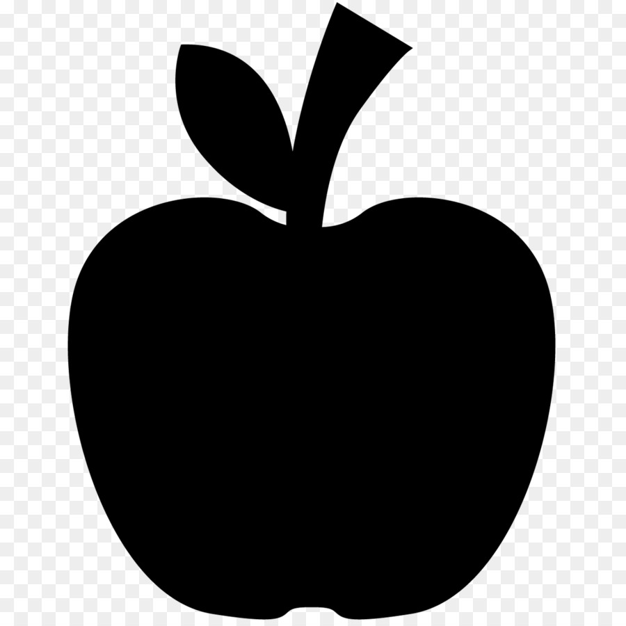 Free apple silhouette.