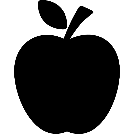Silhouette apple clip.