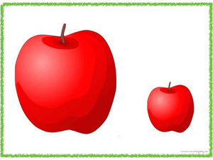 Small apple clipart.