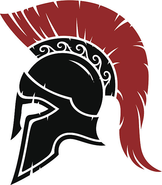 Spartan helmet clipart.