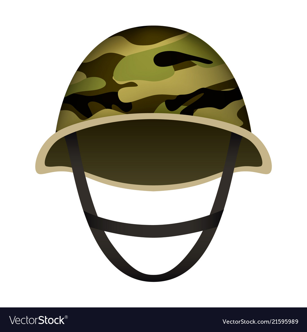 Camo helmet army.
