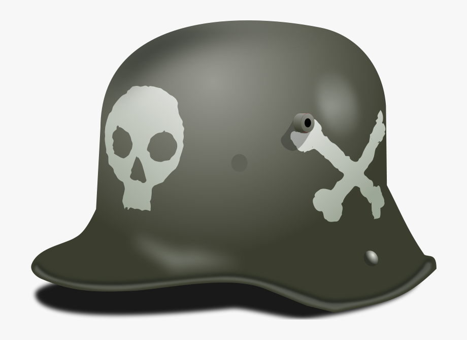 German army helmet.