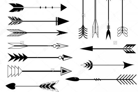 Black And White Arrow Clipart