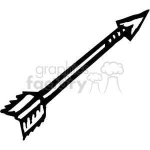 Black and white arrow clipart