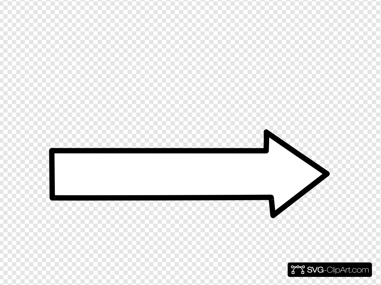 arrow clipart black and white right