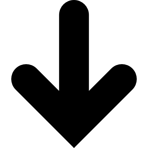 Pointing down arrow.