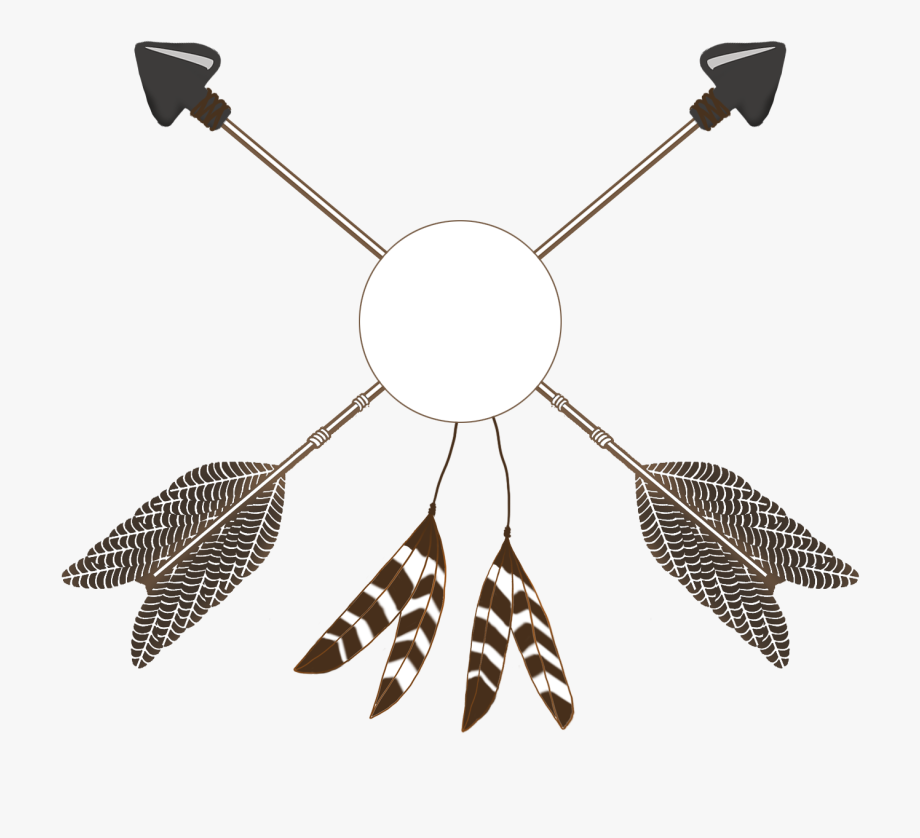 Arrow With Feather Clipart