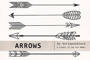 Free hand drawn arrow clip art